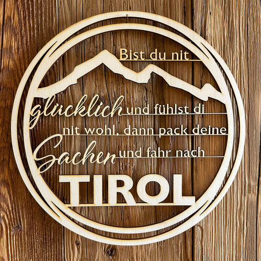 Deko-Loops aus Holz "Heim" - Ellmauer Zirbenwelt