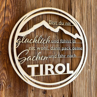 Deko-Loops aus Holz "Heim" - Ellmauer Zirbenwelt