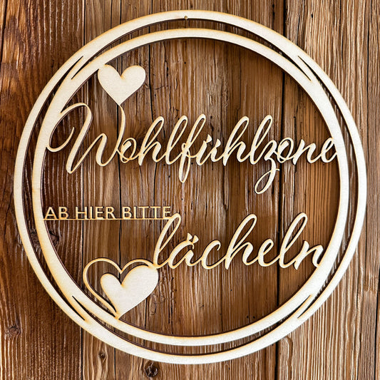 Deko-Loops aus Holz "Heim" - Ellmauer Zirbenwelt