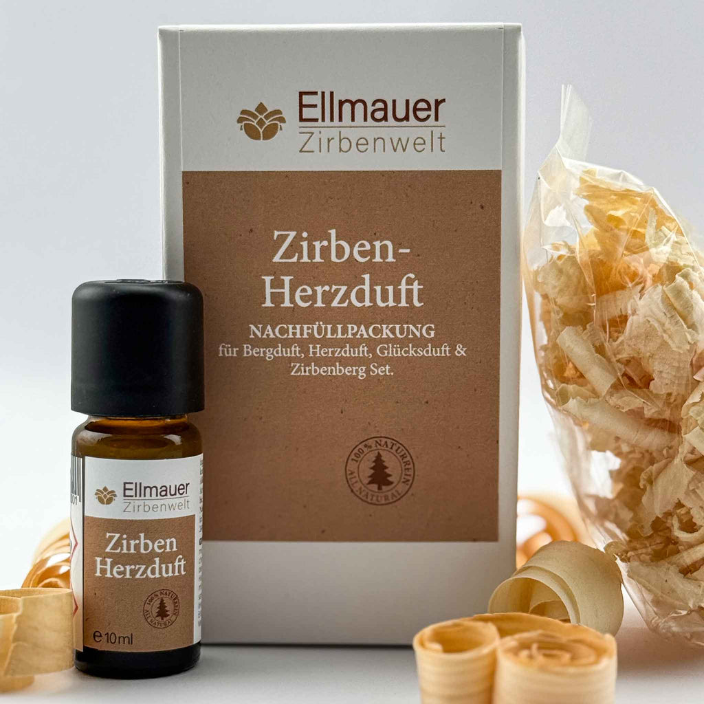 Zirbenherz-Duft 10 ml Nachfüllung Set - Ellmauer Zirbenwelt