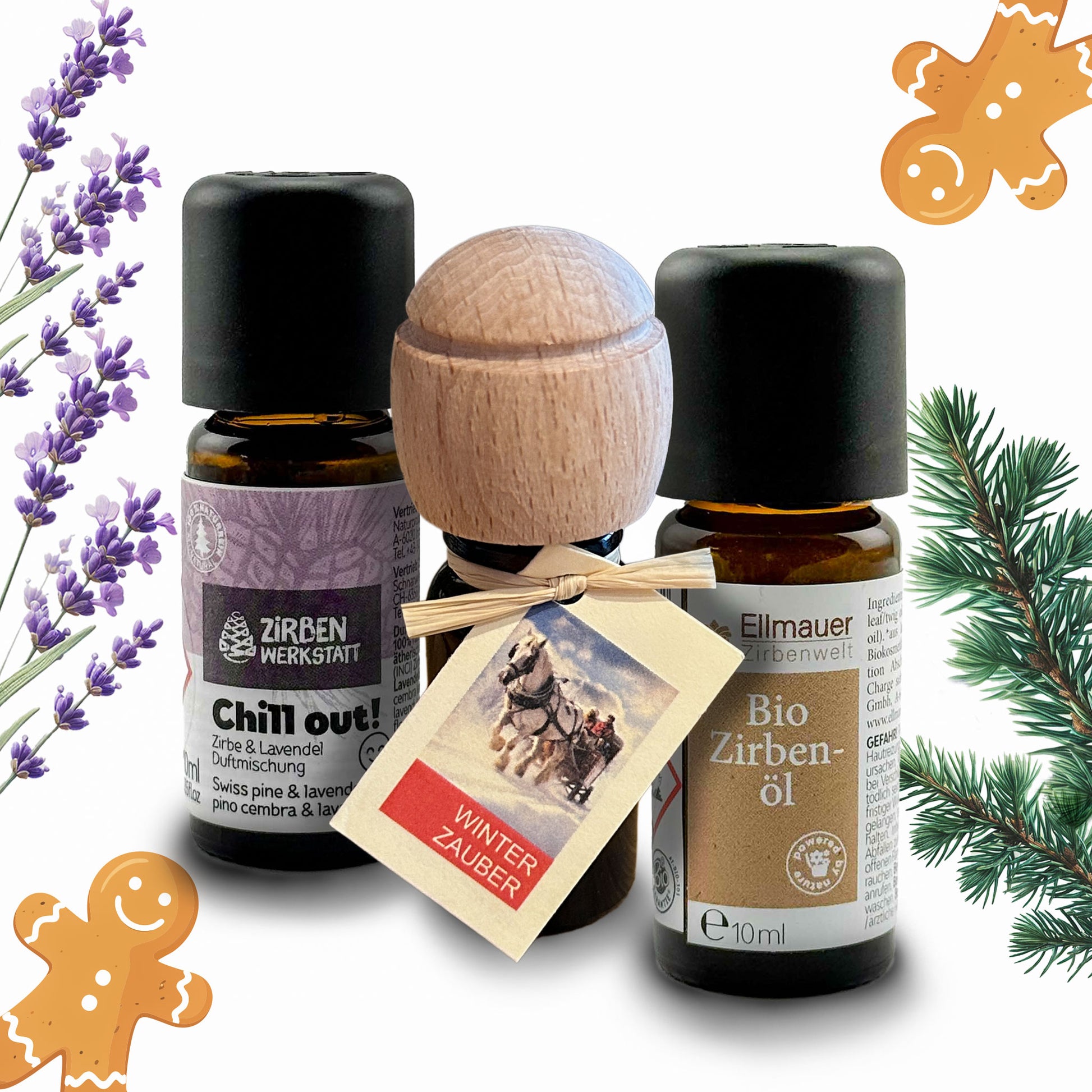 3er Set Winterzauber & Zirbenöl & Chill Out!