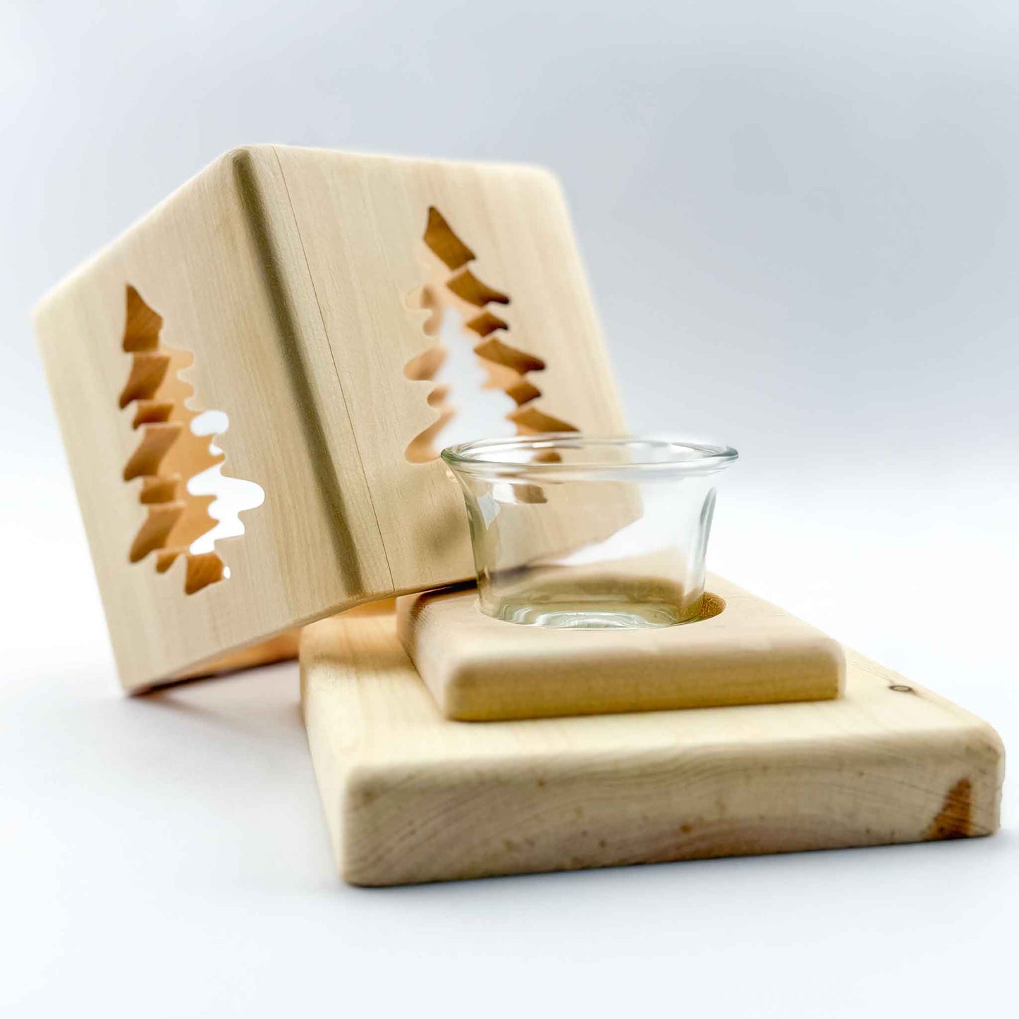 Windlicht mit Weihnachtsmotiv - Ellmauer Zirbenwelt