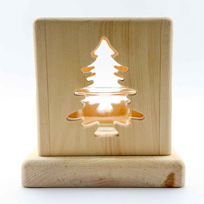 Windlicht mit Weihnachtsmotiv - Ellmauer Zirbenwelt