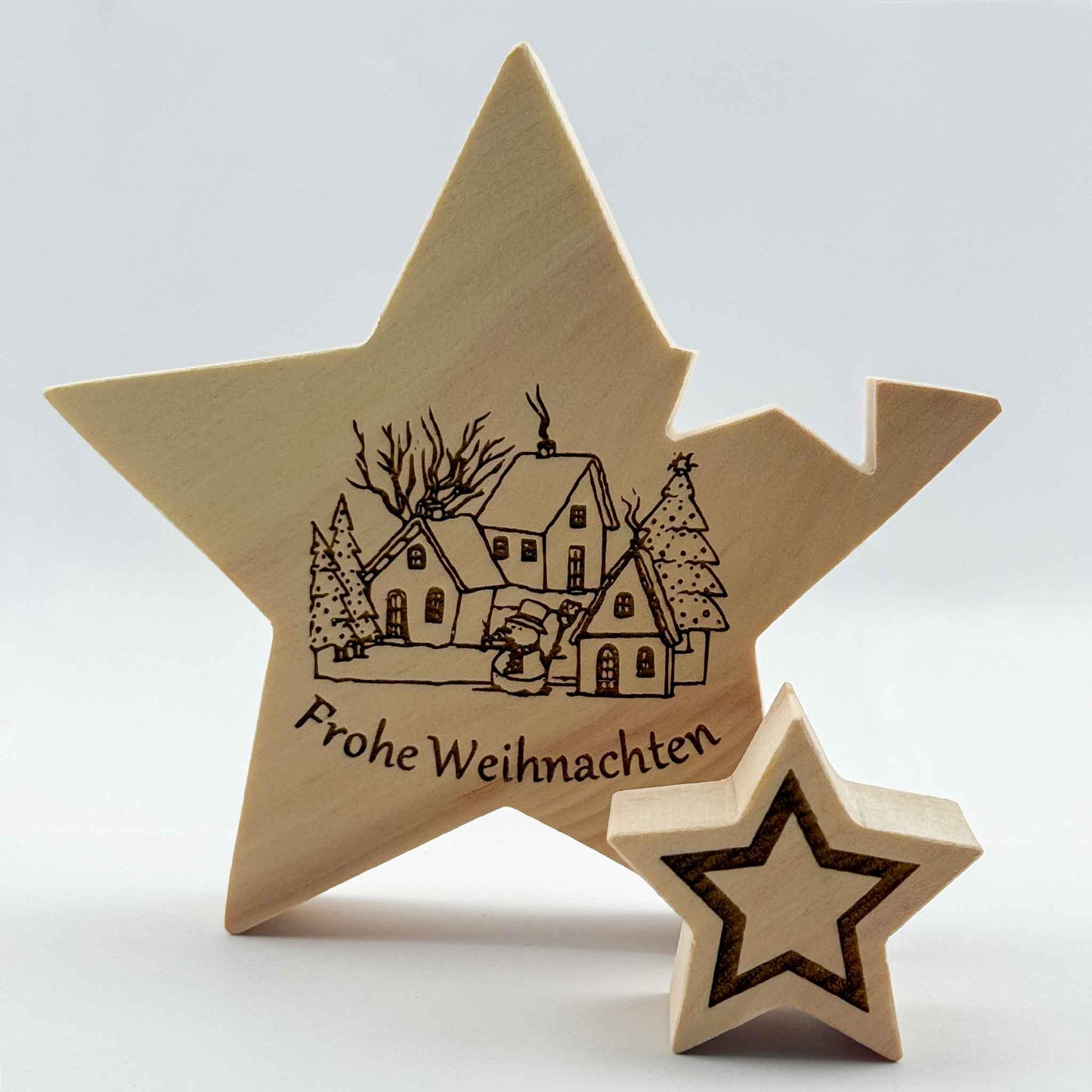 Weihnachtsstern mit Motiv - Ellmauer Zirbenwelt