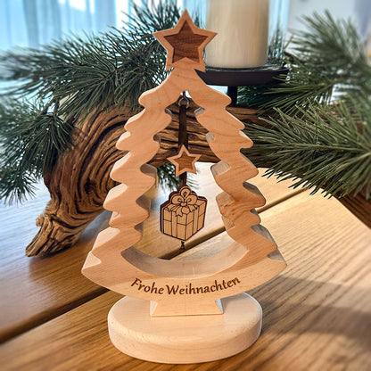 Deko-Weihnachtsbaum "Frohe Weihnachten" - Ellmauer Zirbenwelt