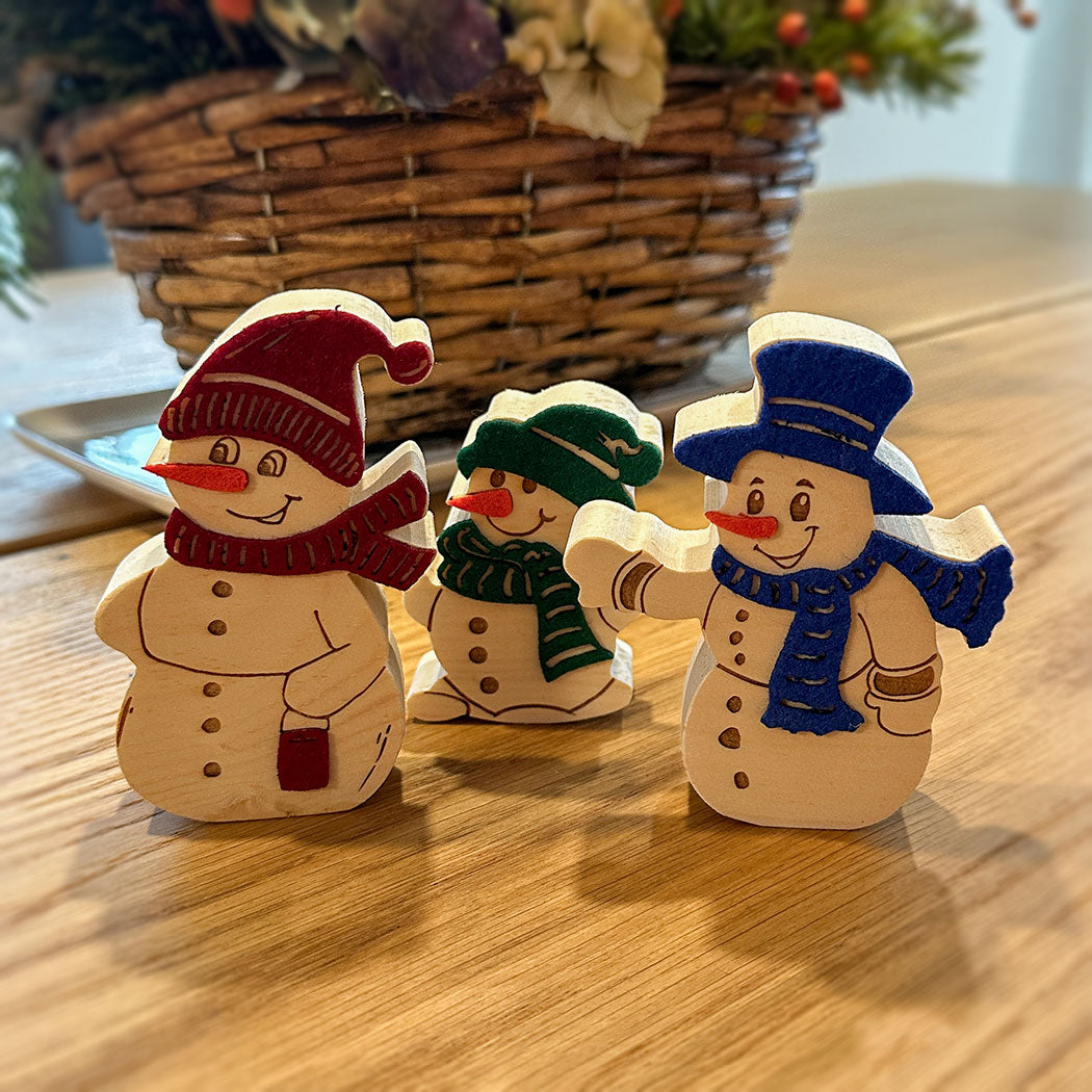 Weihnachts-Deko "Schnee-Familie" - Ellmauer Zirbenwelt