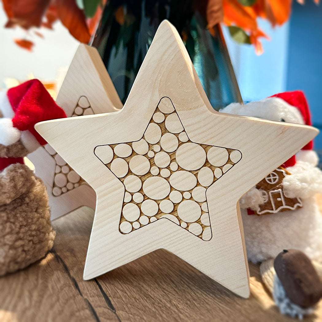 Weihnachtsstern mit Muster