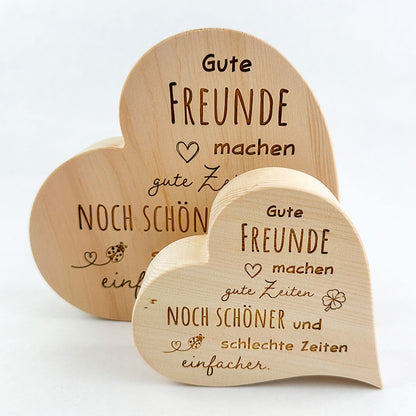 Zirbenherz "Gute Freunde"