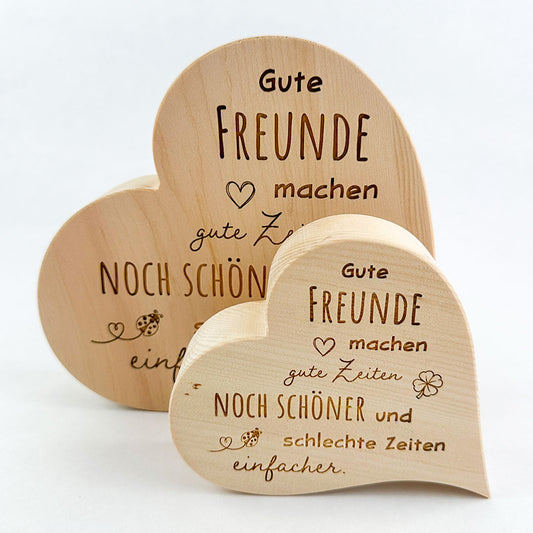 Zirbenherz "Gute Freunde"