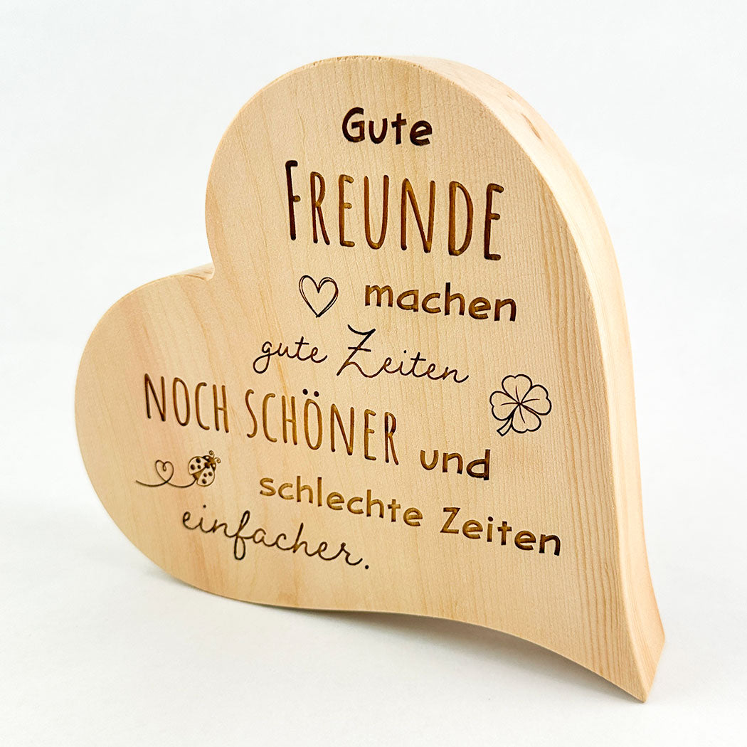 Zirbenherz "Gute Freunde"