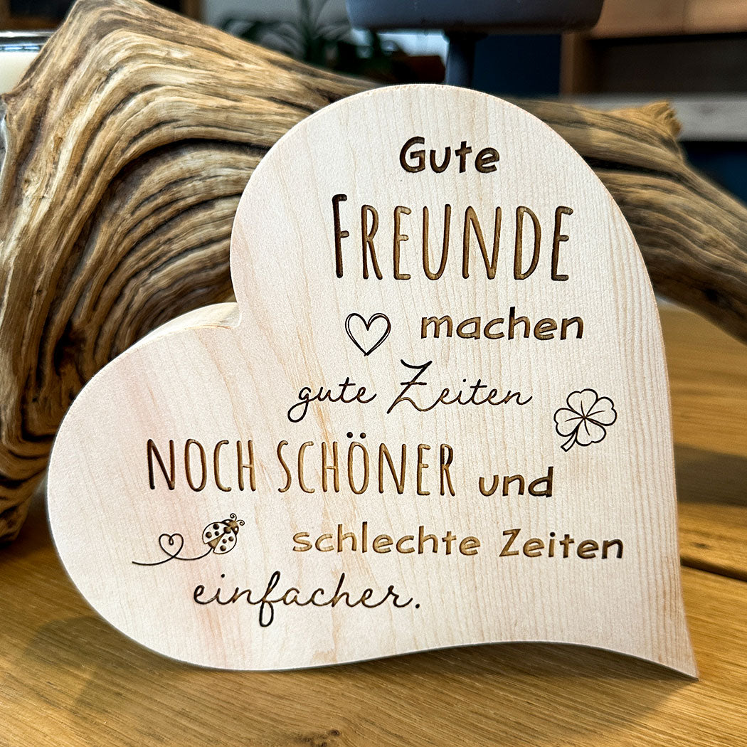 Zirbenherz "Gute Freunde"