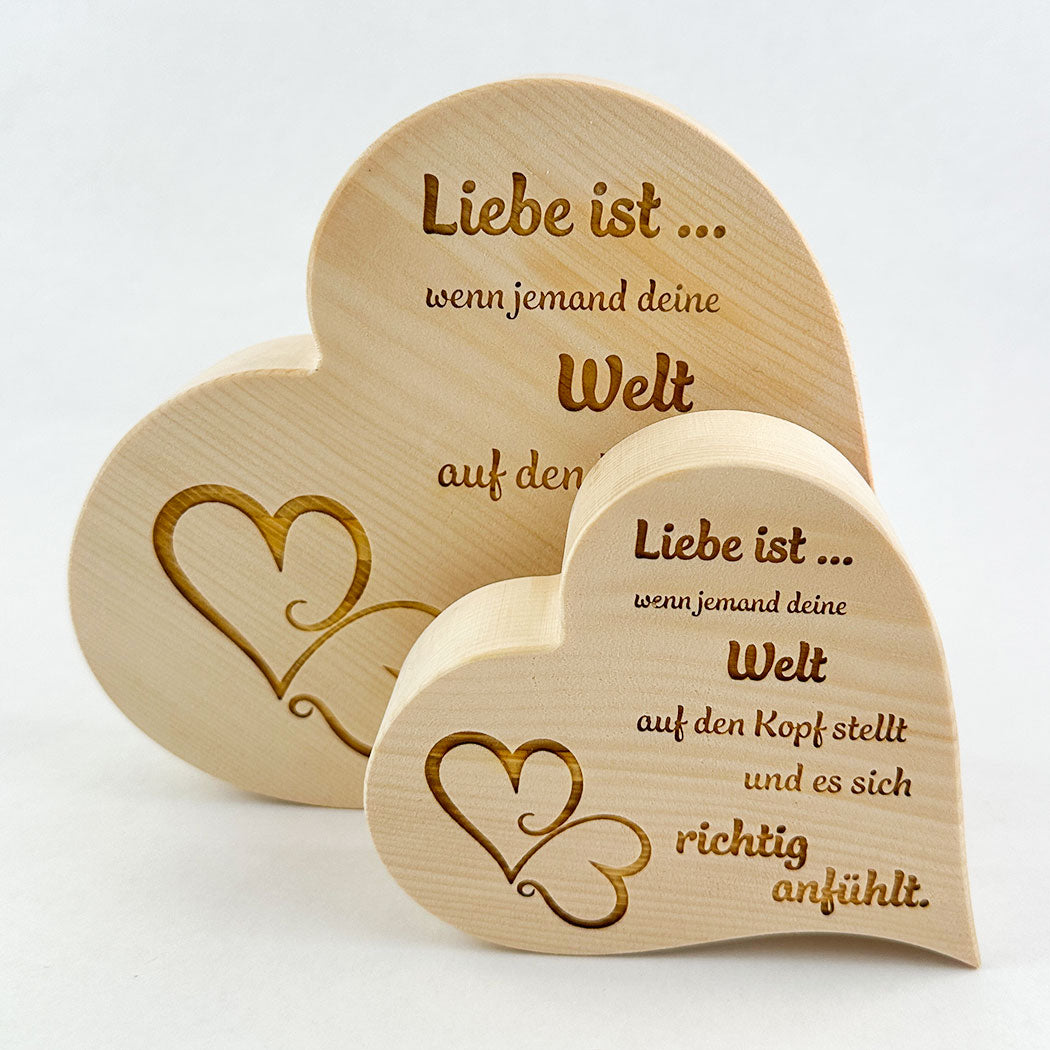Zirbenherz "Deine Welt"