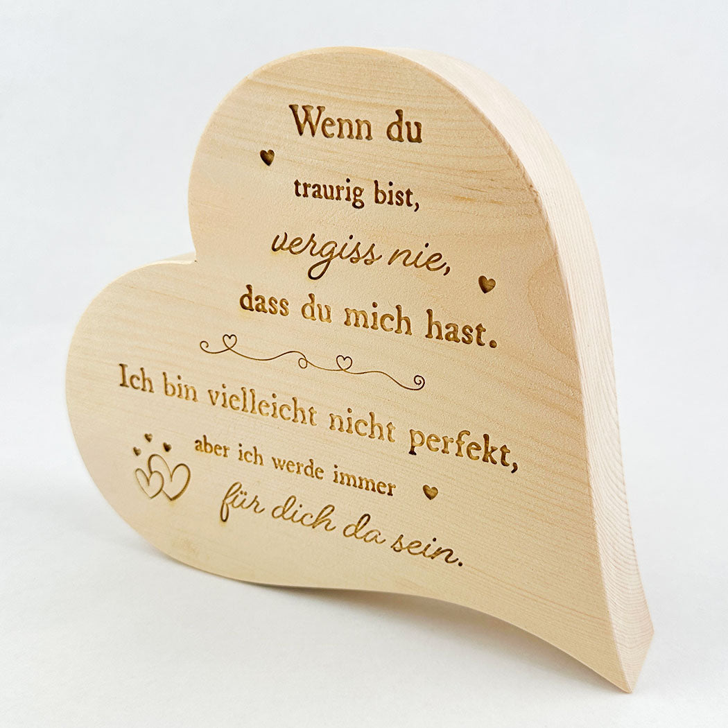 Zirbenherz "Vergiss nie"