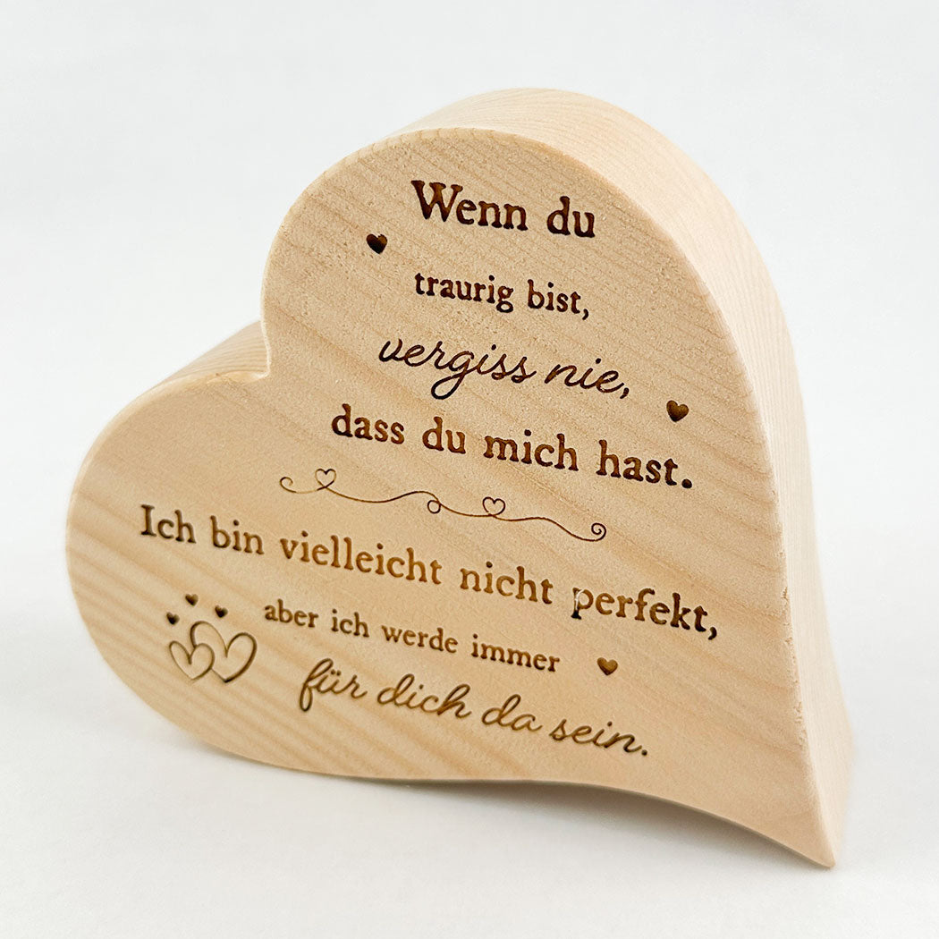 Zirbenherz "Vergiss nie"
