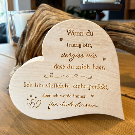 Zirbenherz "Vergiss nie"