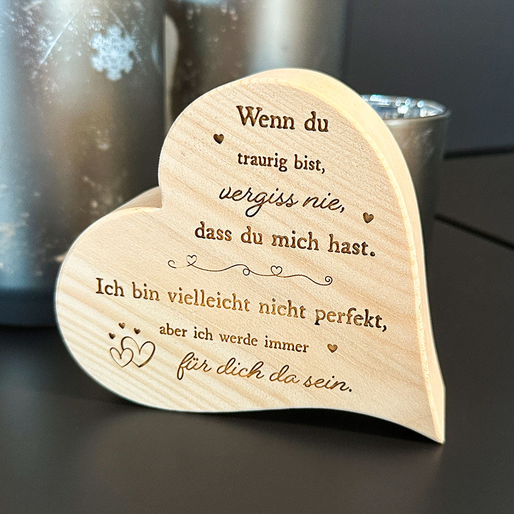 Zirbenherz "Vergiss nie"