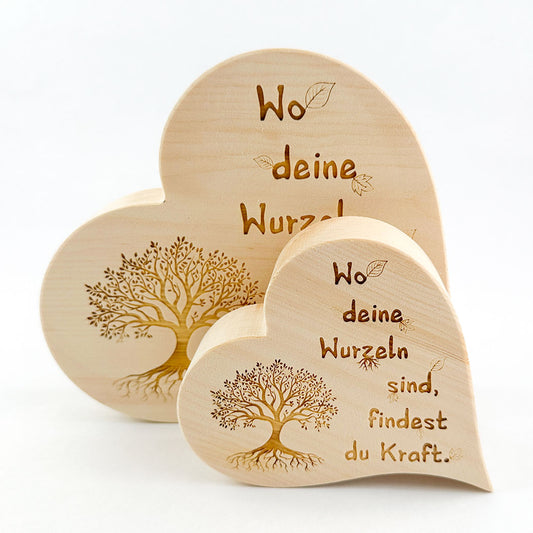 Zirbenherz "Deine Wurzeln"