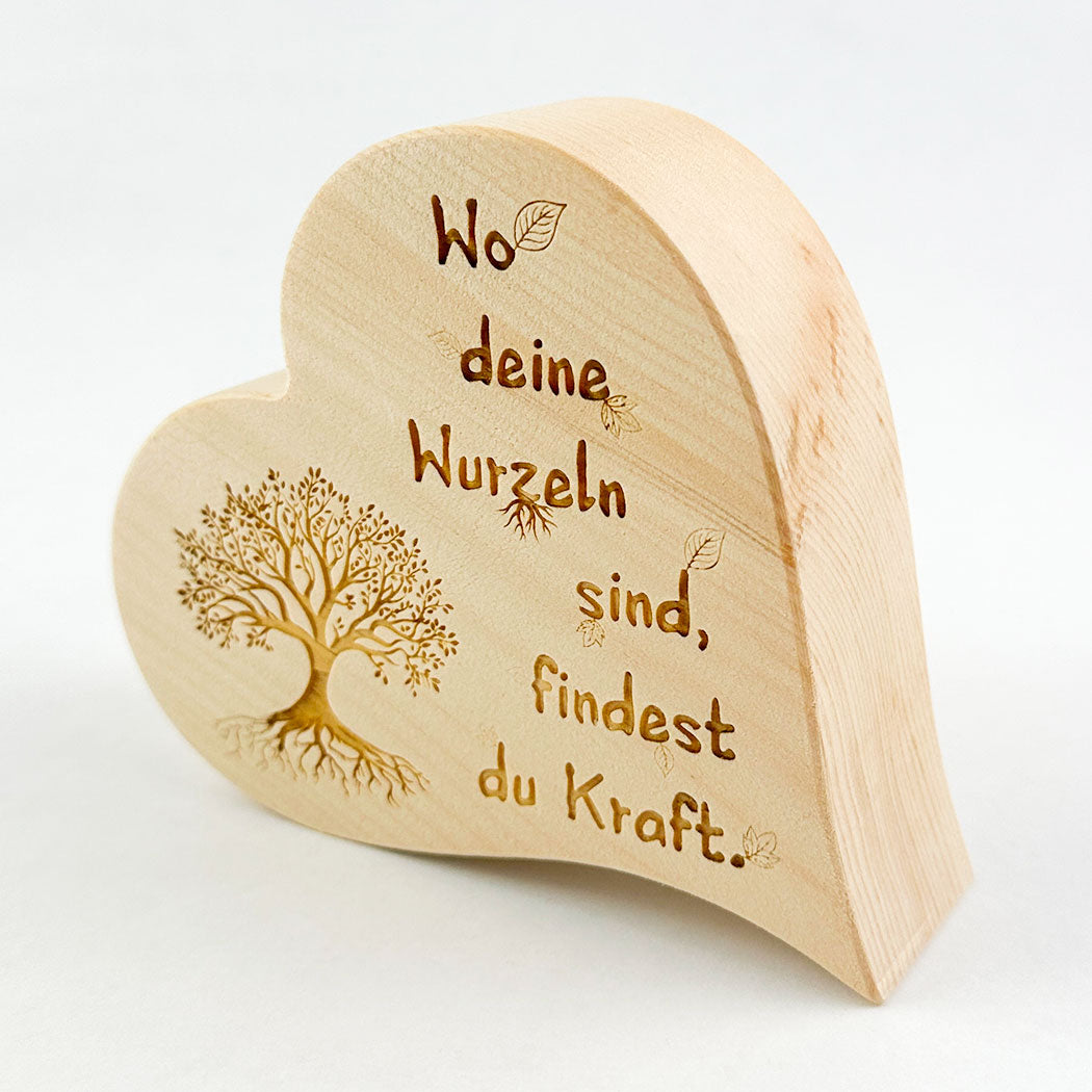 Zirbenherz "Deine Wurzeln"