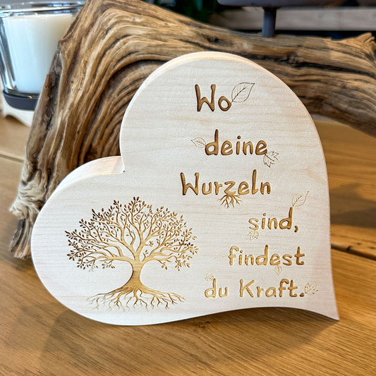 Zirbenherz "Deine Wurzeln"