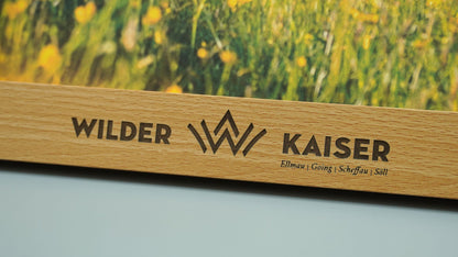 Bilderrahmen mit Wilder Kaiser Gravur