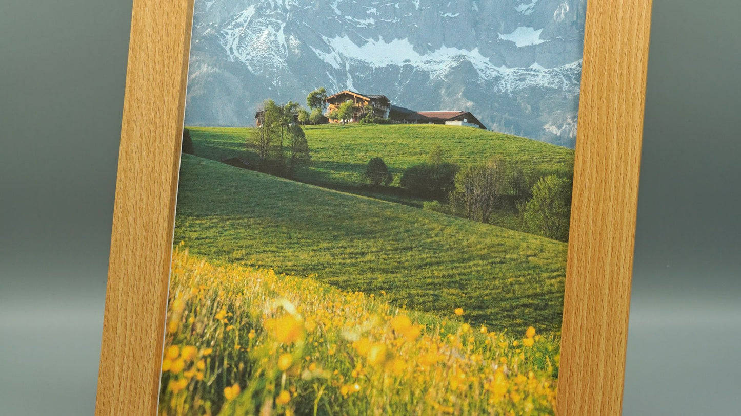 Bilderrahmen mit Wilder Kaiser Gravur
