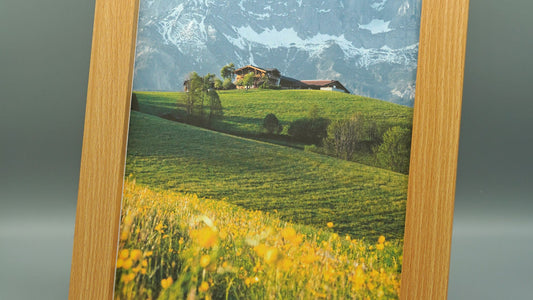 Bilderrahmen mit Wilder Kaiser Gravur