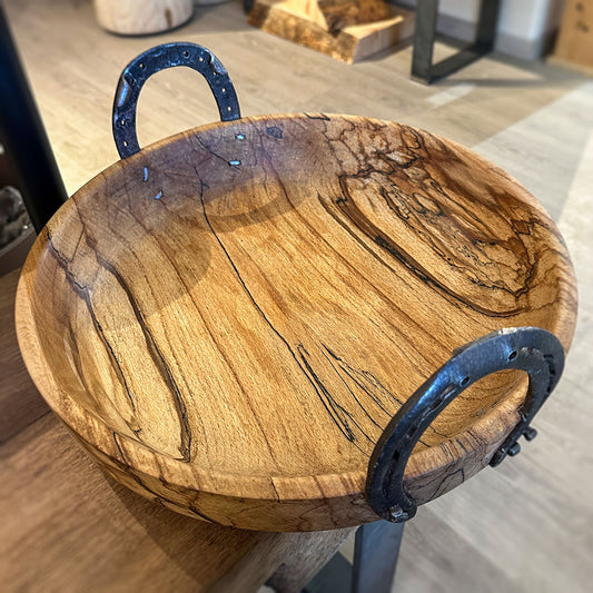 Handgedrechselte Holzschale aus Rotbuche