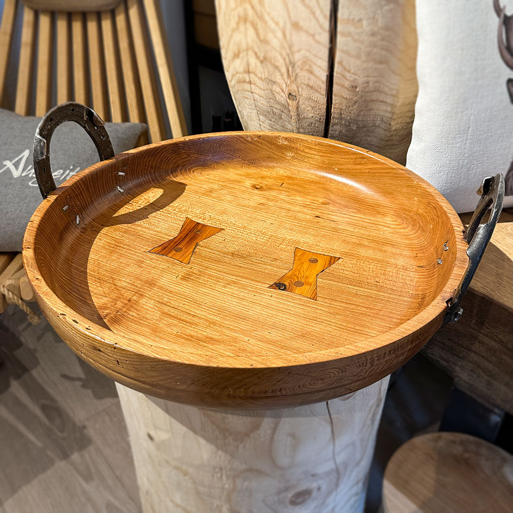 Handgedrechselte Holzschale aus Esche