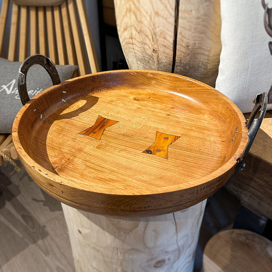Handgedrechselte Holzschale aus Esche