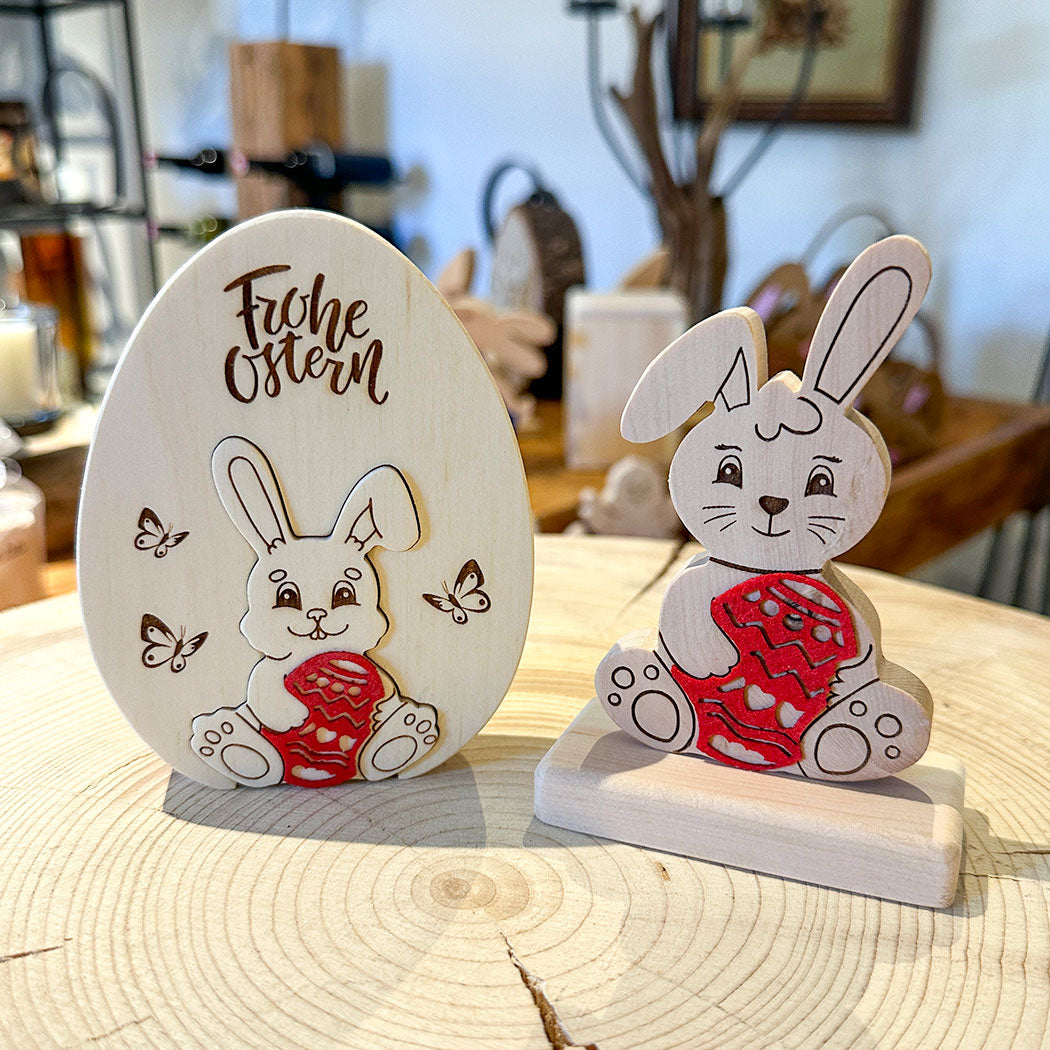 Osterhasen-Set mit Schmetterlingsmotiv
