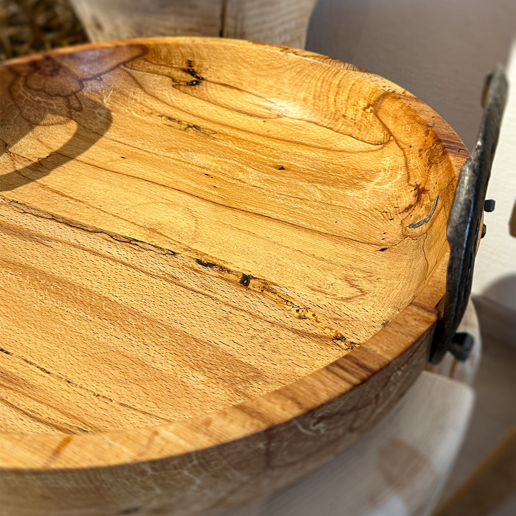 Handgedrechselte Holzschale aus Buche