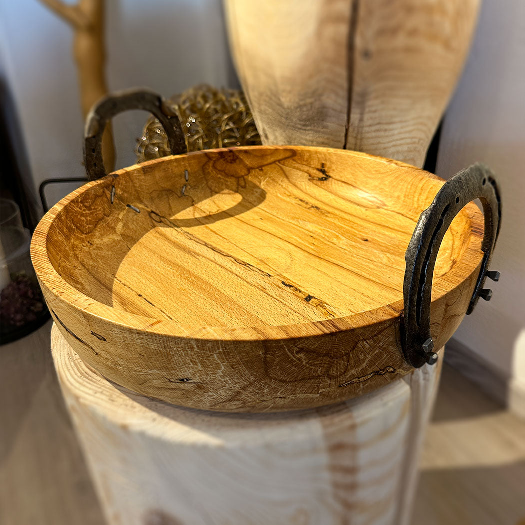 Handgedrechselte Holzschale aus Buche