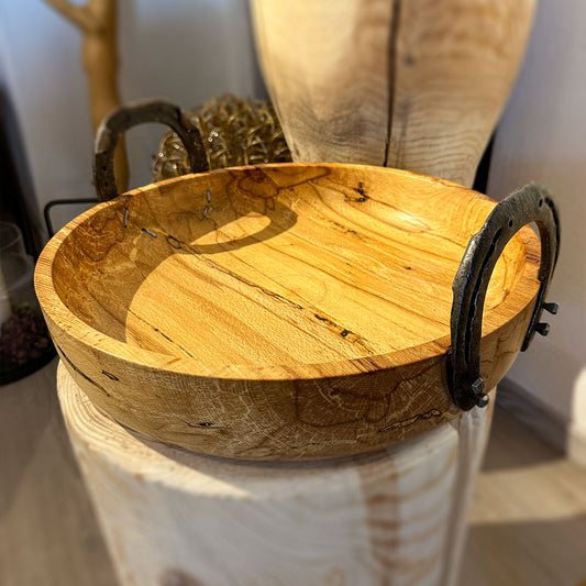 Handgedrechselte Holzschale aus Buche