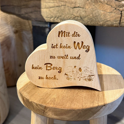 Zirbenherz "kein Weg zu weit"