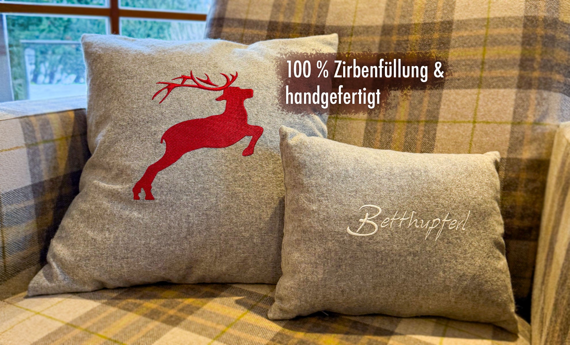 Zirbenkissen Banner